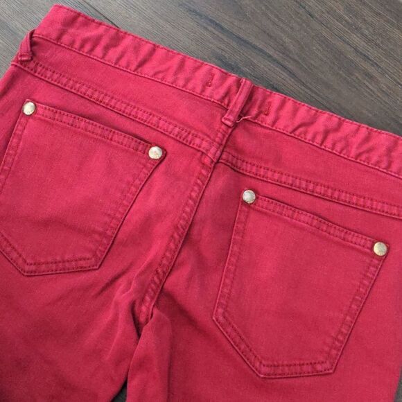 Free People Skinny Jeans Rosey Red Size 26 - Picture 9 of 9